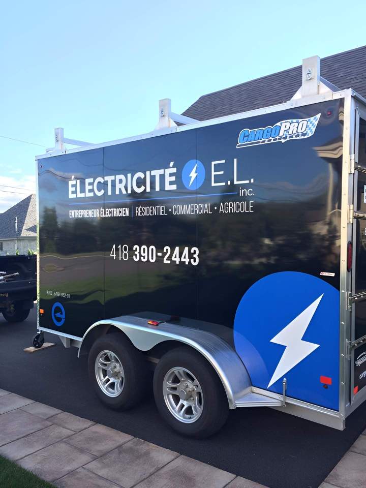 Véhicule intervention Electricité E.L. Lévis